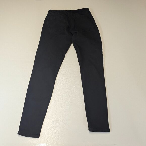 Democracy "Ab"solution® Skinny Leg Mid Rise Denim Ankle Jeggings Sz 2 Black - Picture 2 of 13